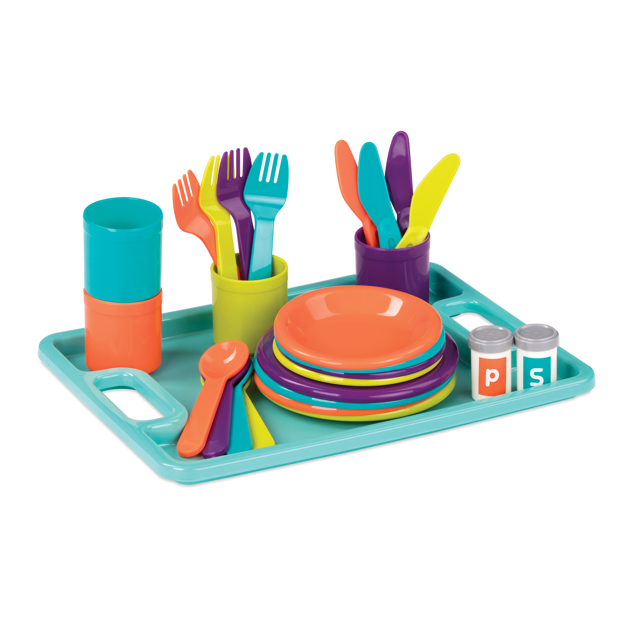 Dinner and tea for four set pretend play