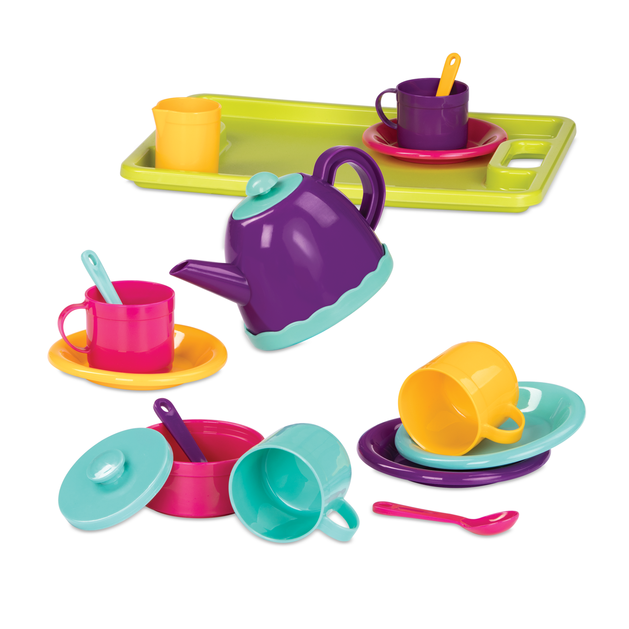 Dinner and tea for four set pretend play