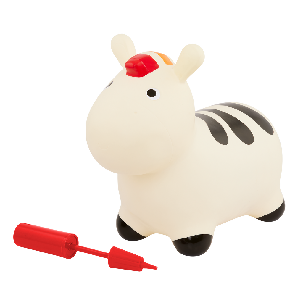 Hopping zebra bouncy toy for toddlers