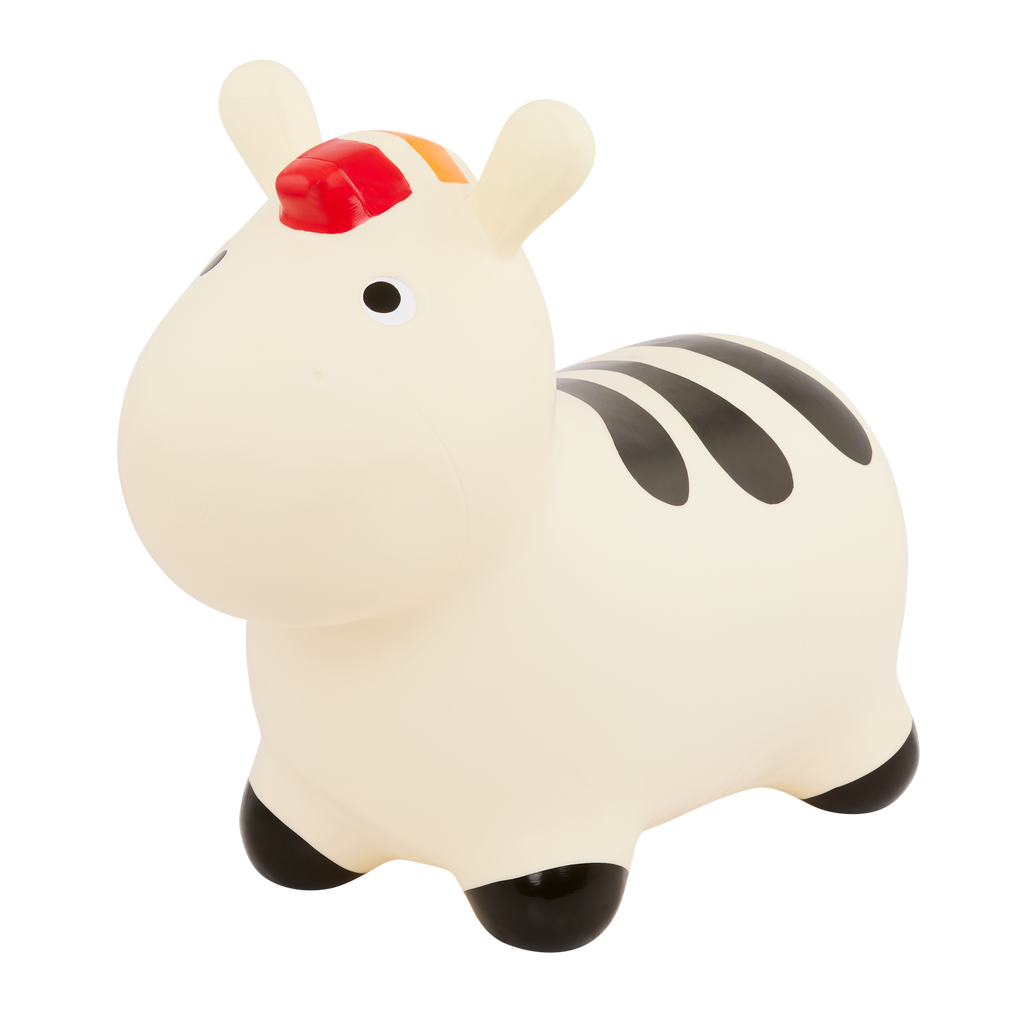 Hopping zebra bouncy toy for toddlers