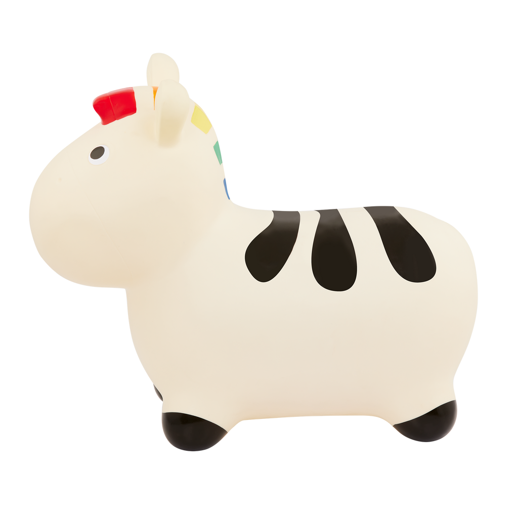 Hopping zebra bouncy toy for toddlers