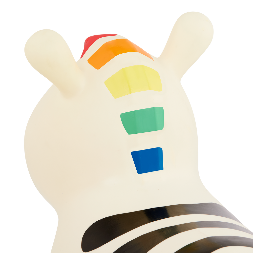 Hopping zebra bouncy toy for toddlers