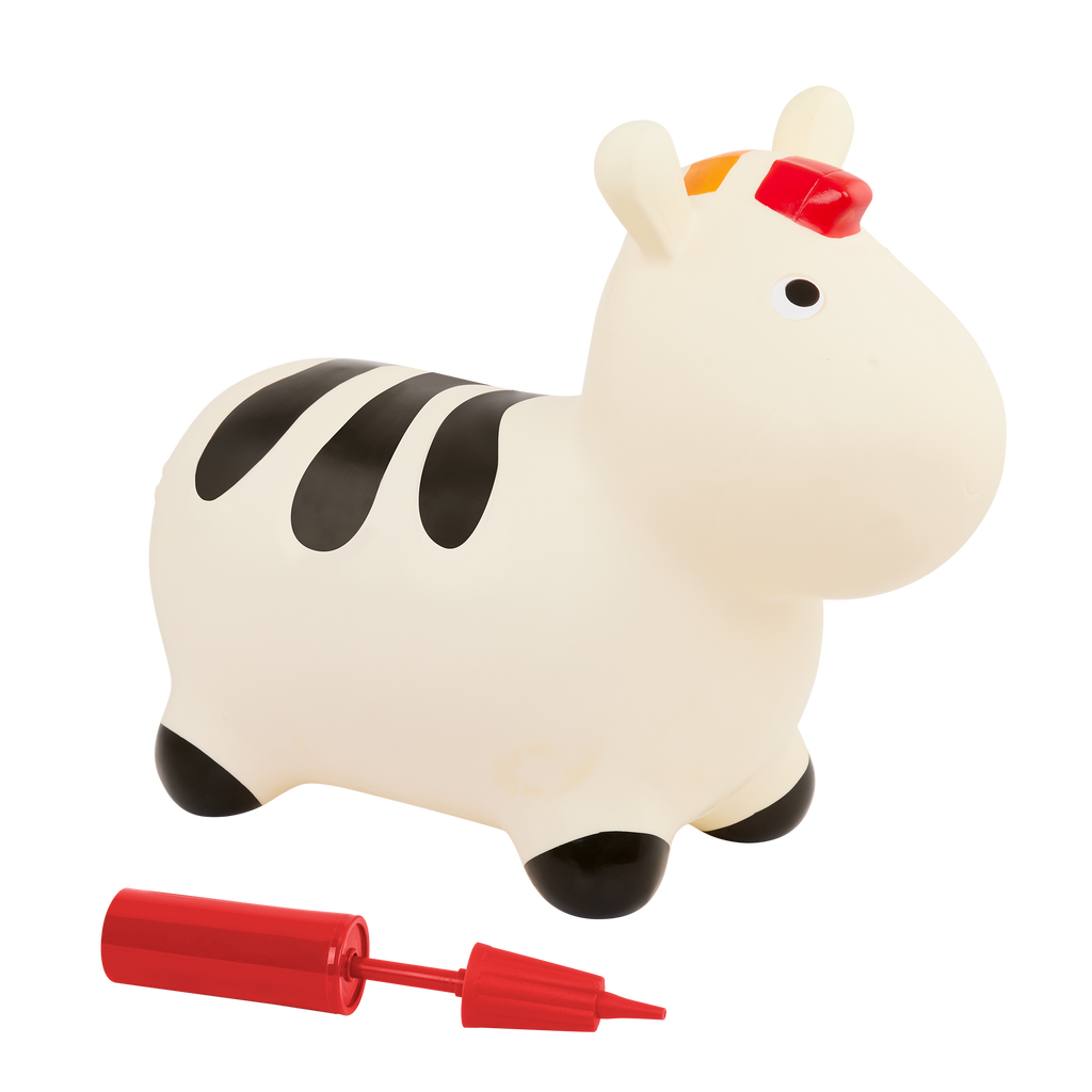 Hopping zebra bouncy toy for toddlers