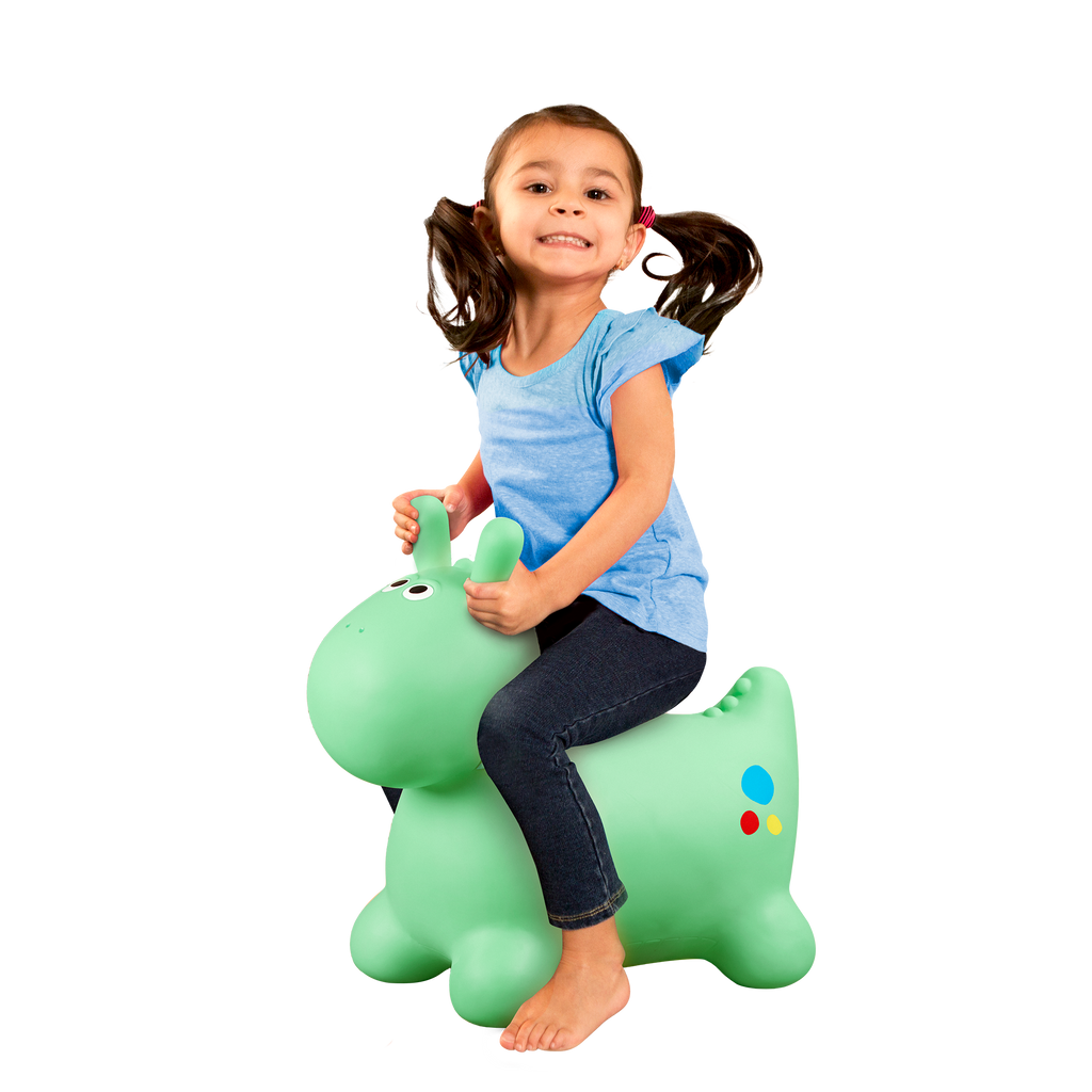 Hopping dino bouncer toy for toddlers