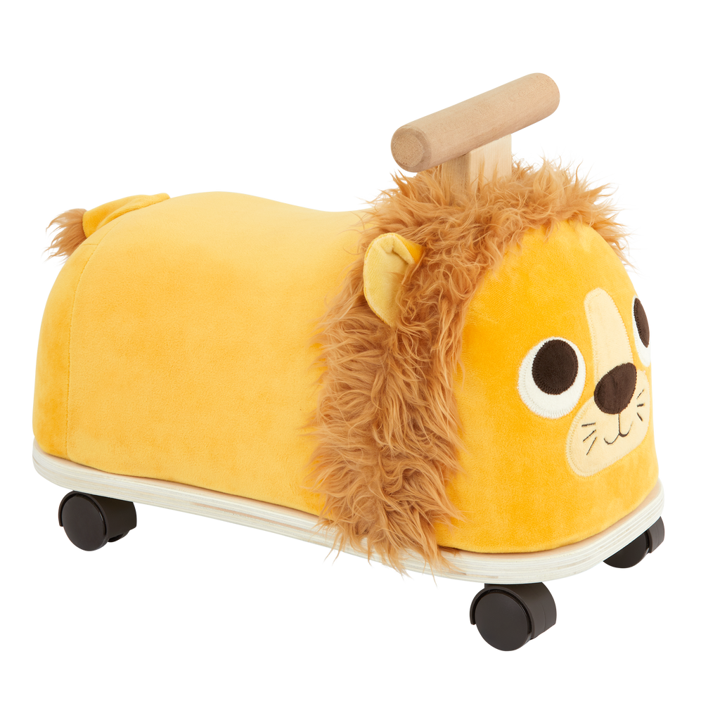 Plush ride-on lion toy
