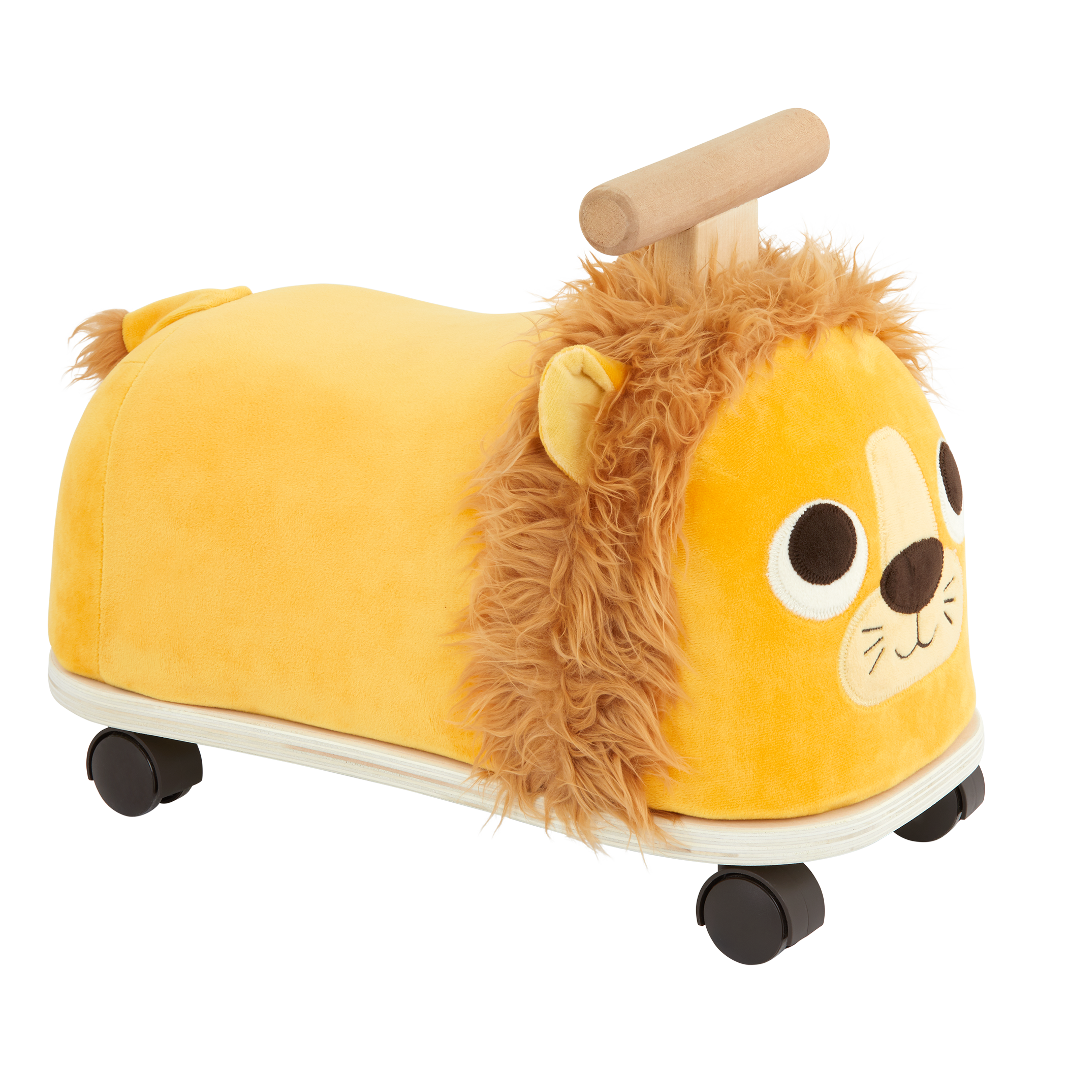 Plush ride-on lion toy