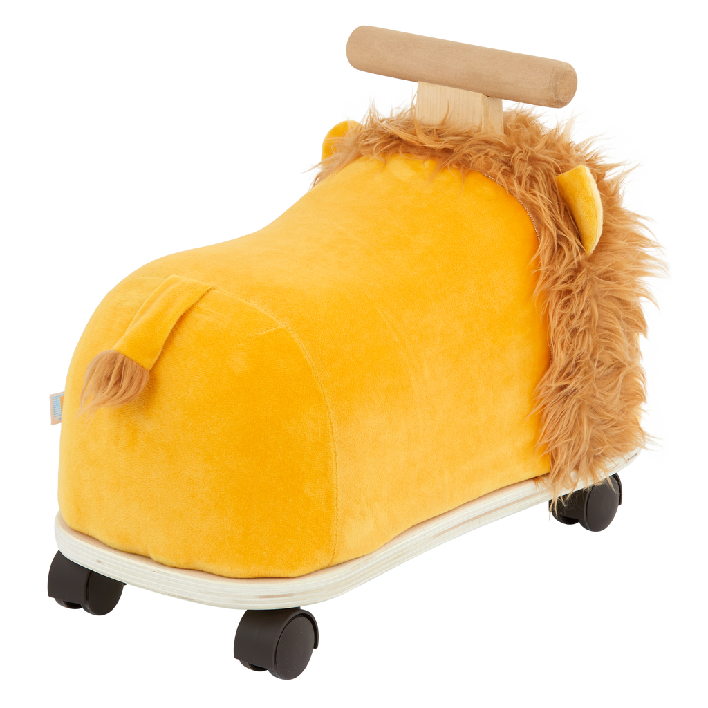 Plush ride-on lion toy