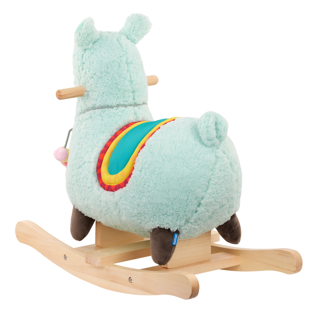 Plush rocking llama toy for toddlers