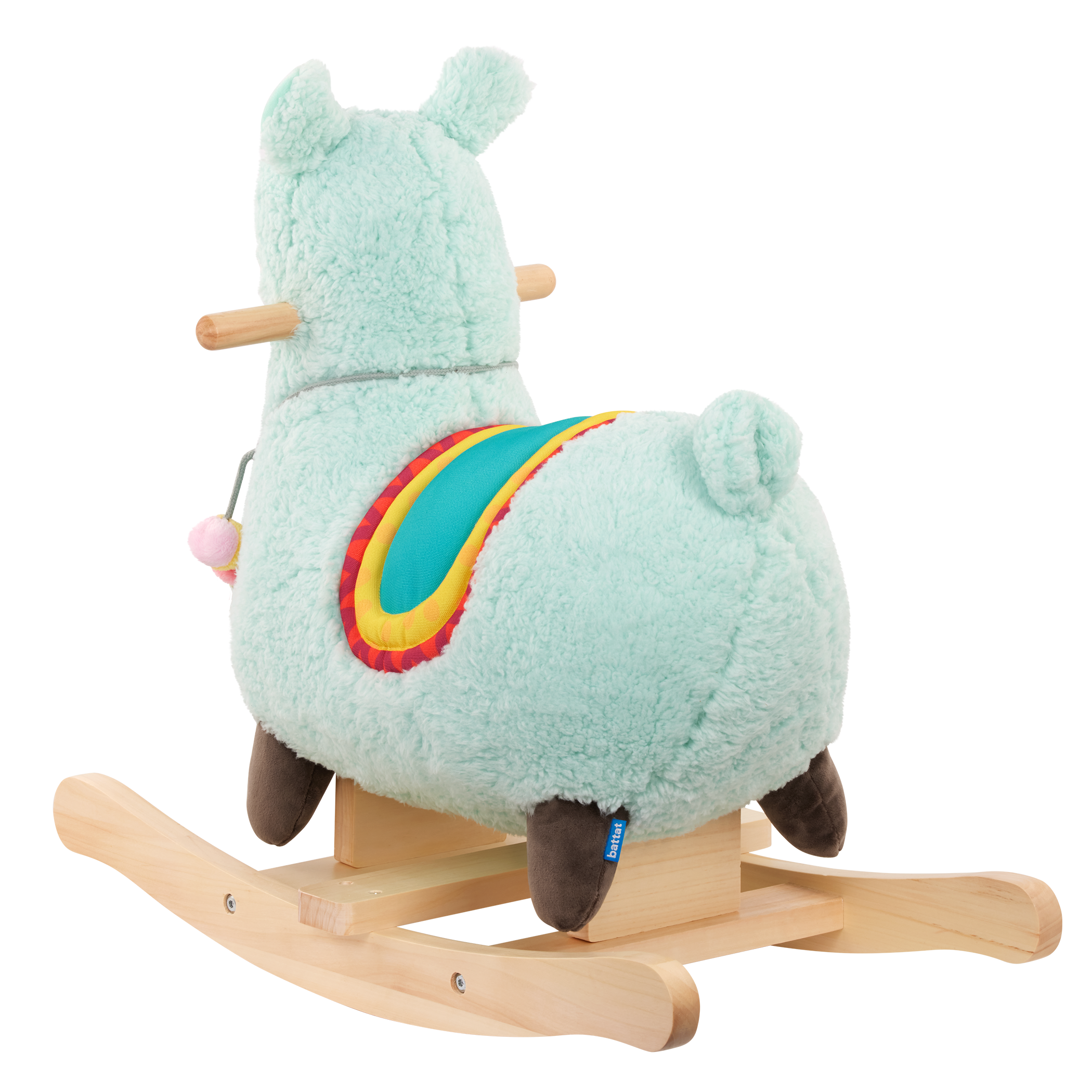 Plush rocking llama toy for toddlers