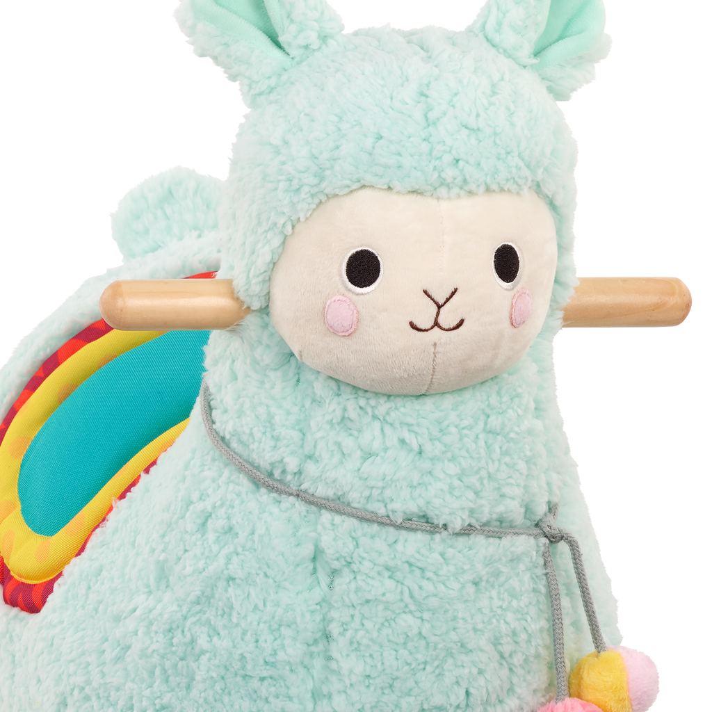 Plush rocking llama toy for toddlers