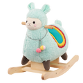 Plush rocking llama toy for toddlers