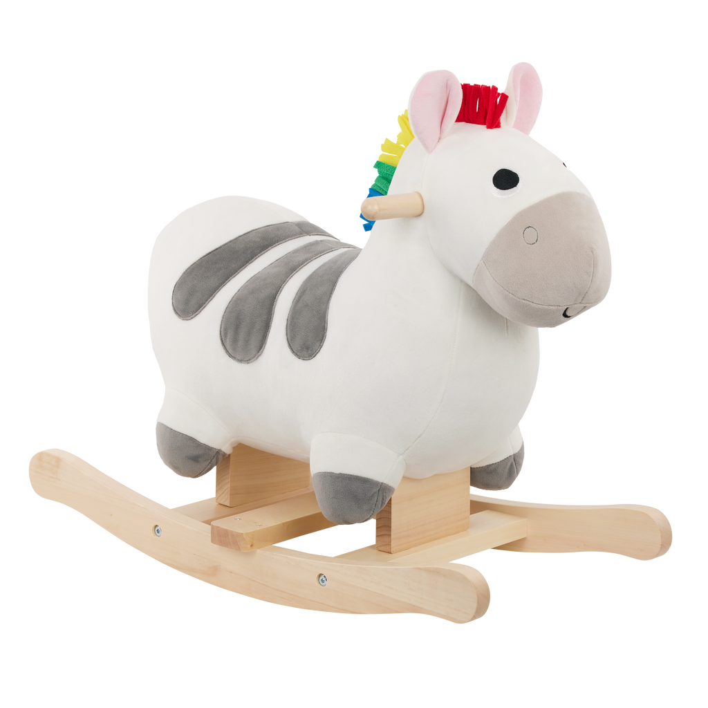 Rocking zebra toy for toddlers