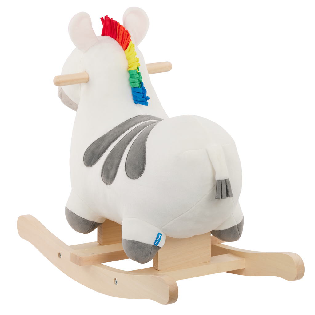 Rocking zebra toy for toddlers