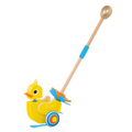 Quacking duck push toy for toddlers