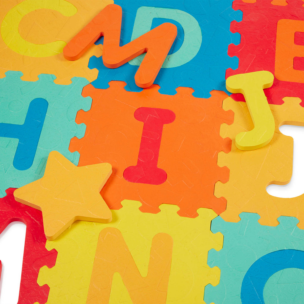 An ABC mat for babies, toddlers, and kids.