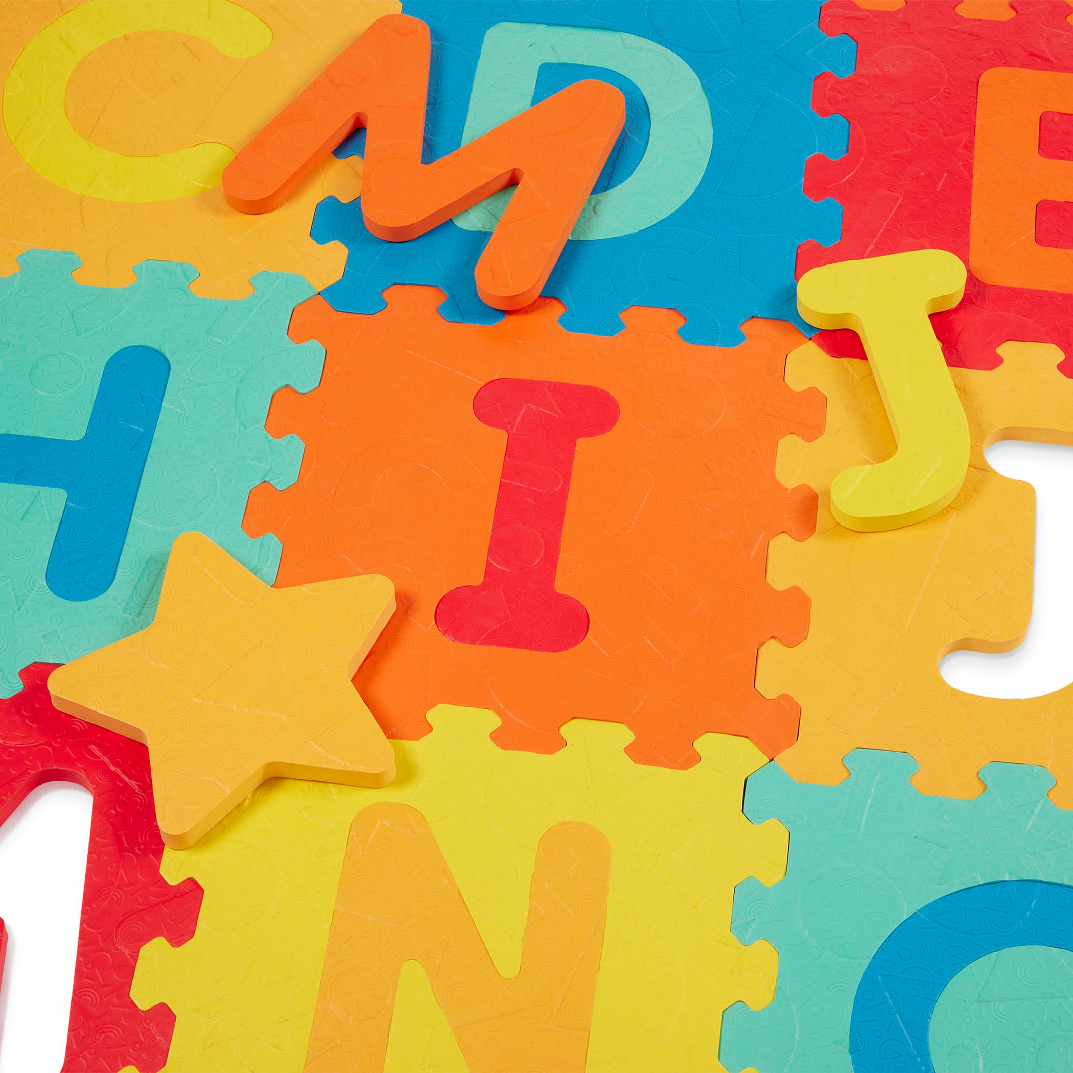 An ABC mat for babies, toddlers, and kids.