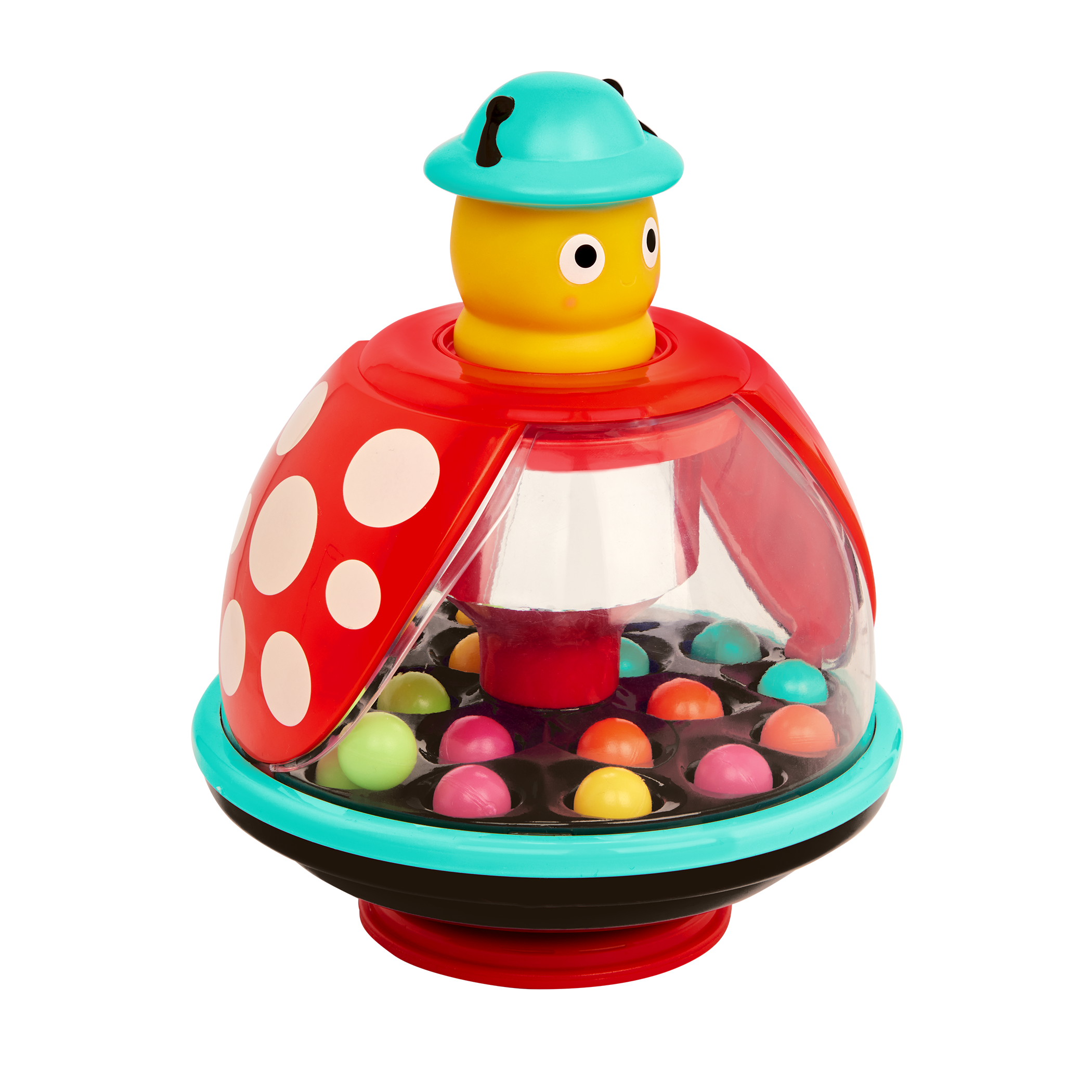 popping lady bug toy for kids