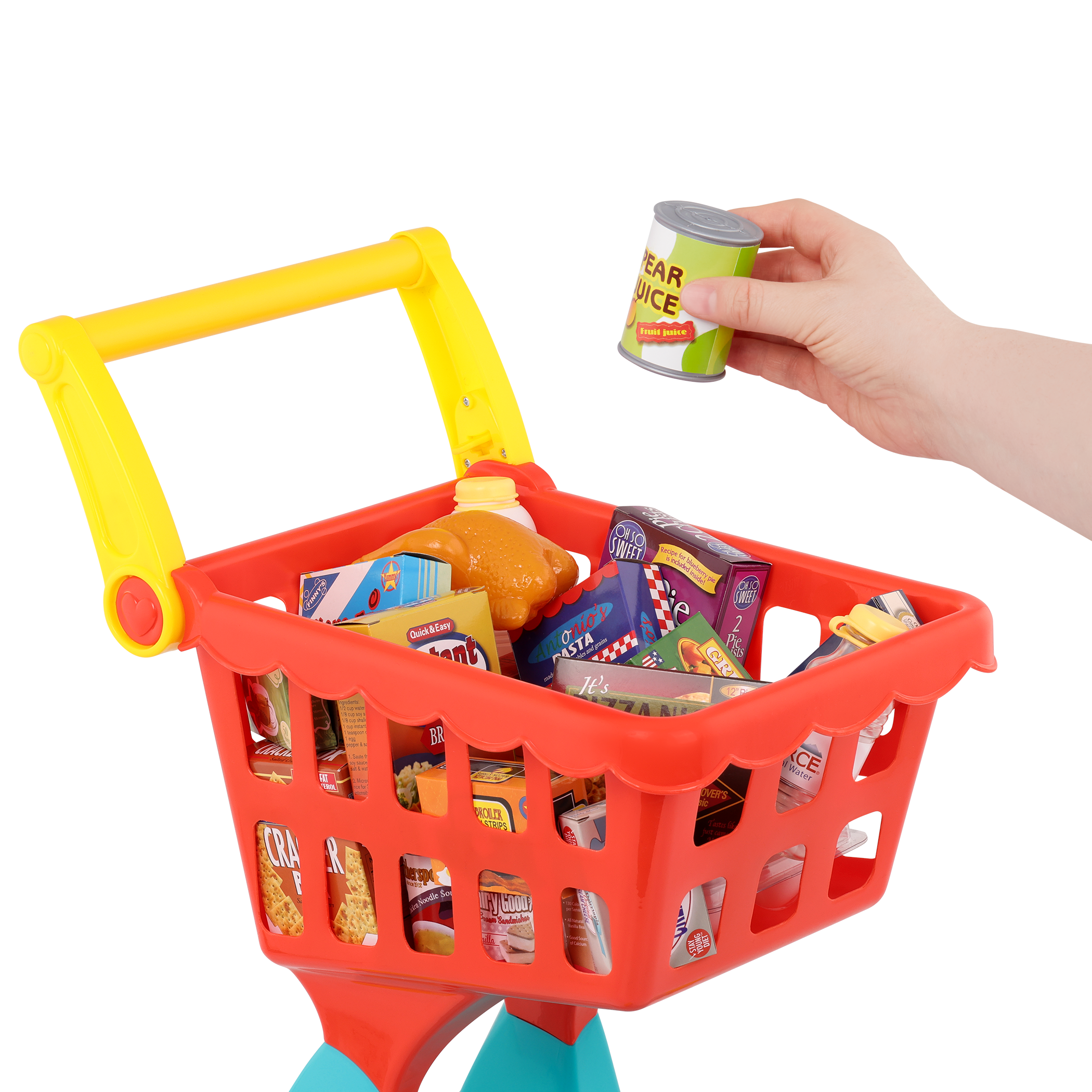 Pretend grocery shopping cart play food kids toys