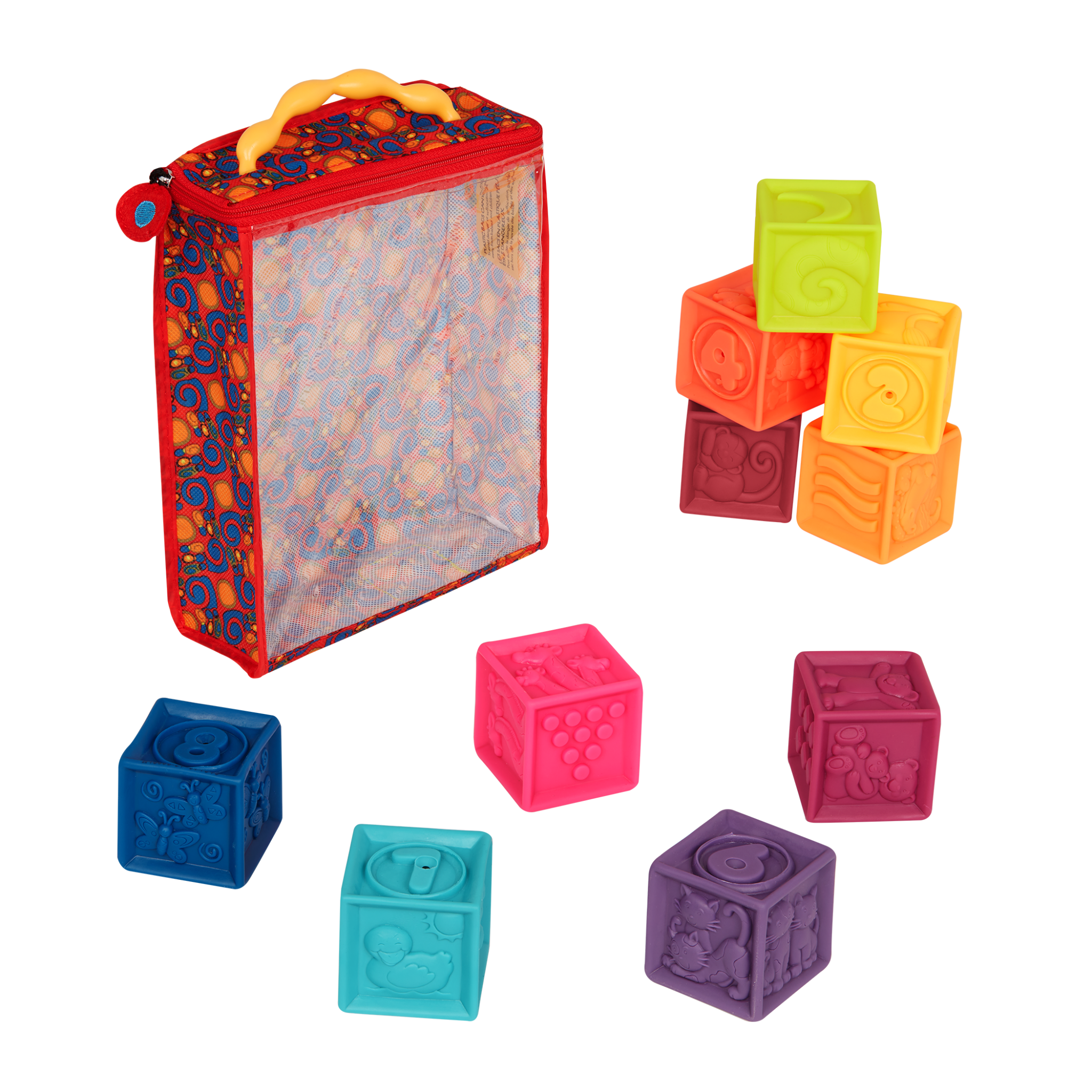 One Two Squeeze | 10 Baby Blocks | B. baby – MaisonBattat