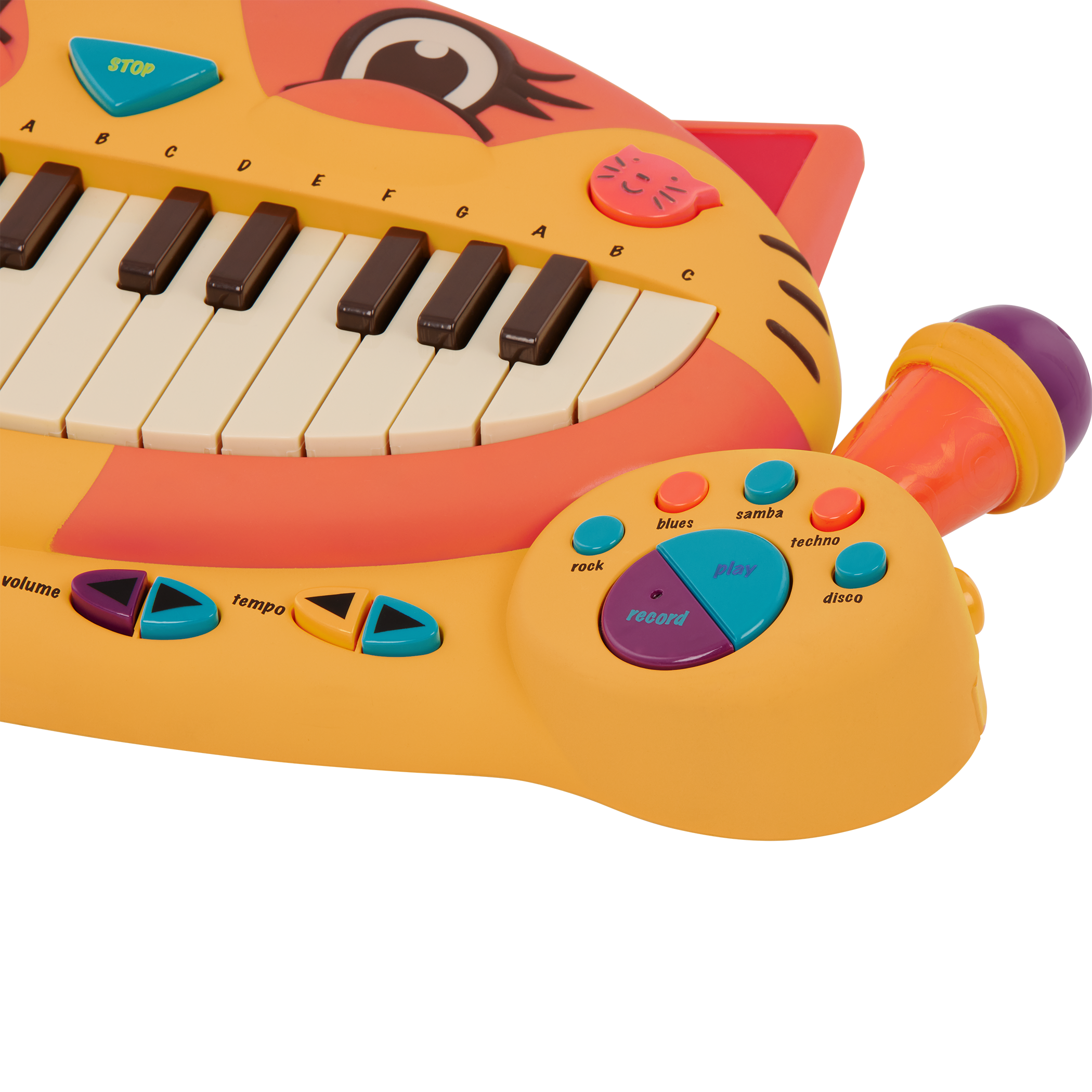 Interactive cat piano and microphone