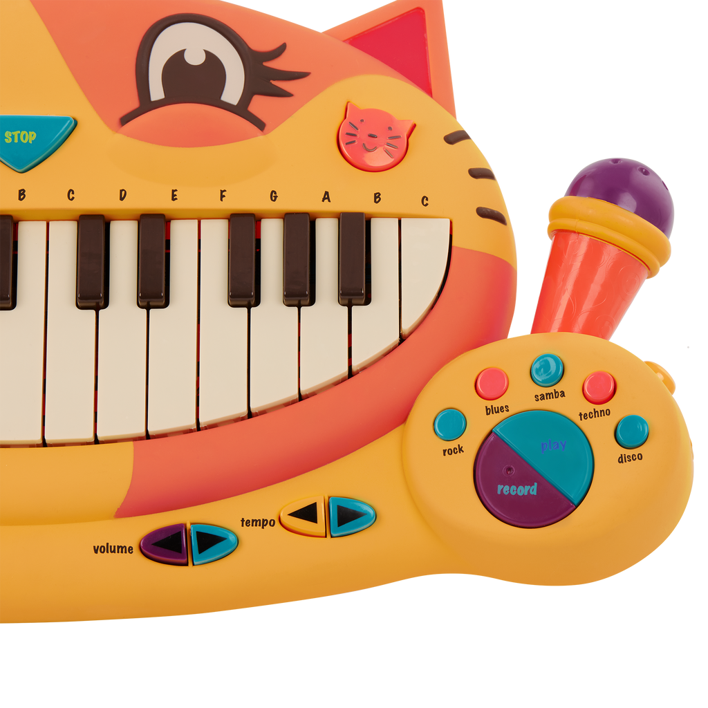 Interactive cat piano and microphone