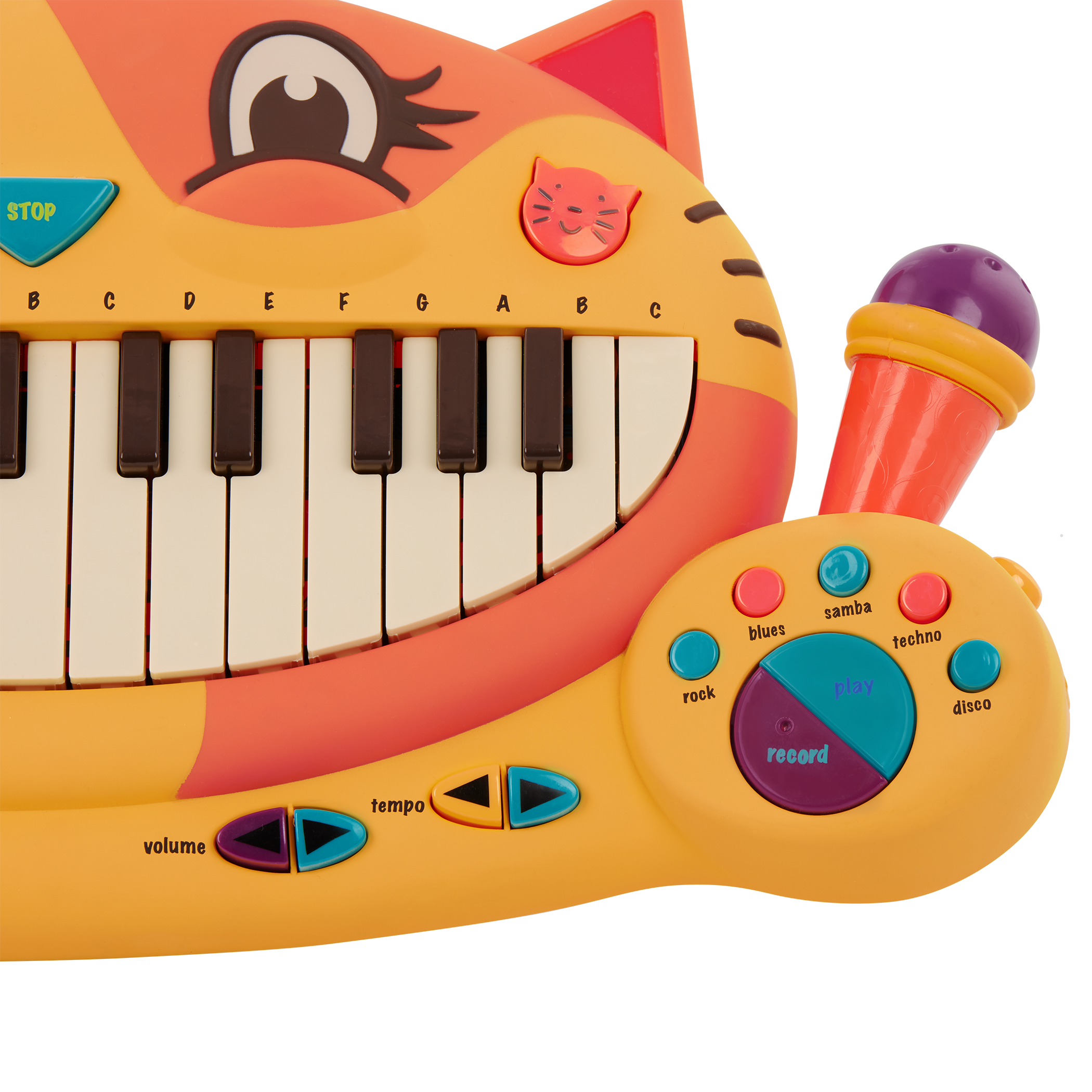 Interactive cat piano and microphone