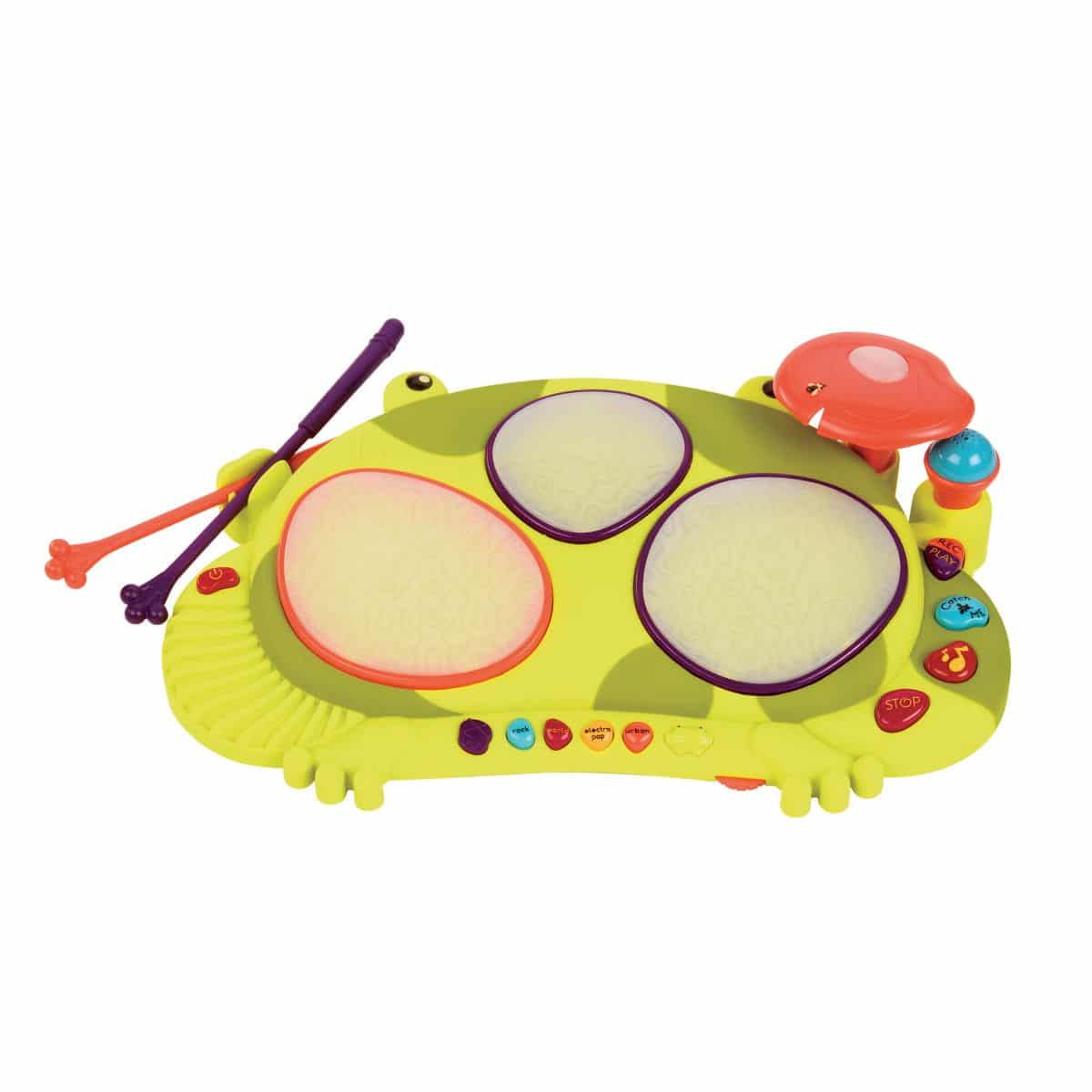 Interactive frog drum