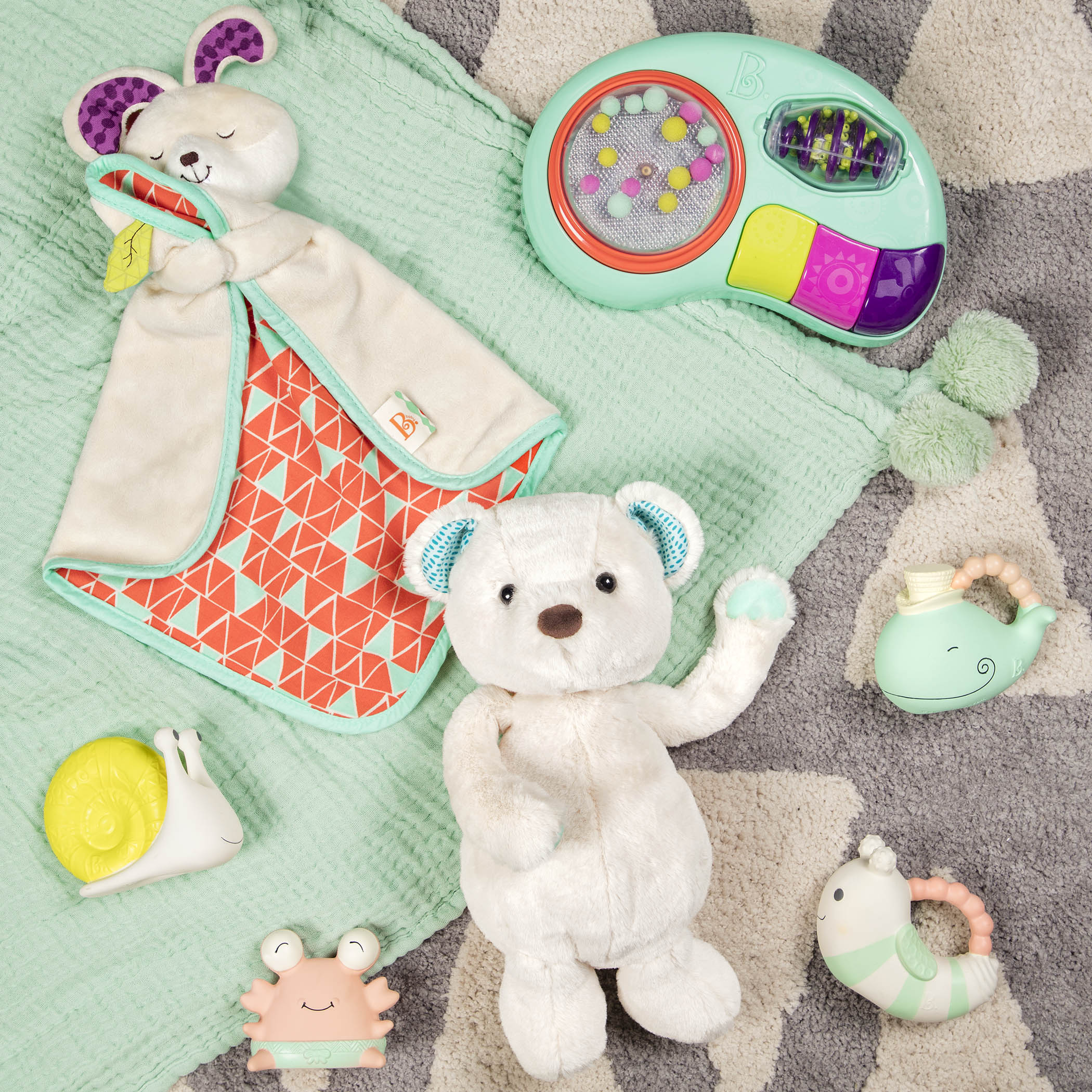 Fluffy Bunz | Bunny Security Blanket | B. baby – MaisonBattat