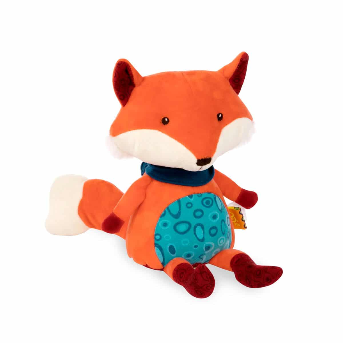 Interactive talk-back fox plushie