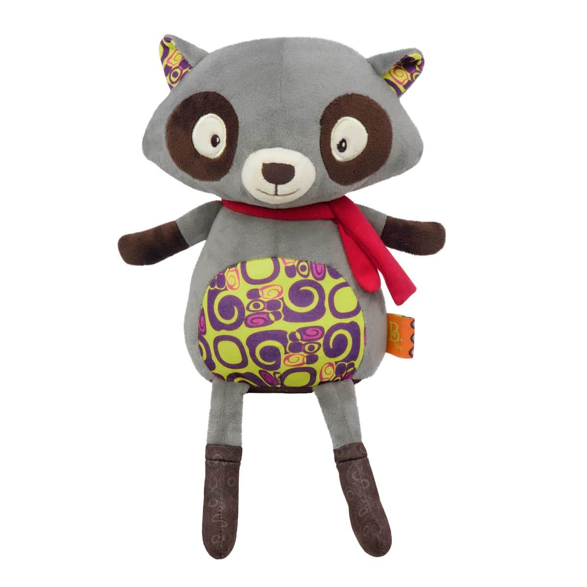 Interactive plush raccoon.