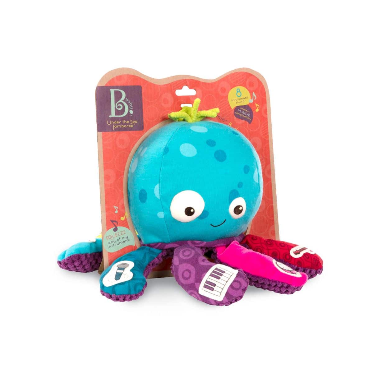 Musical octopus plushie