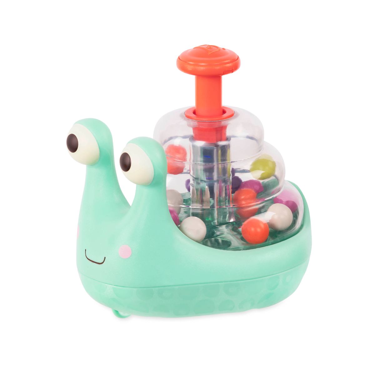 Light-up snail ball popper