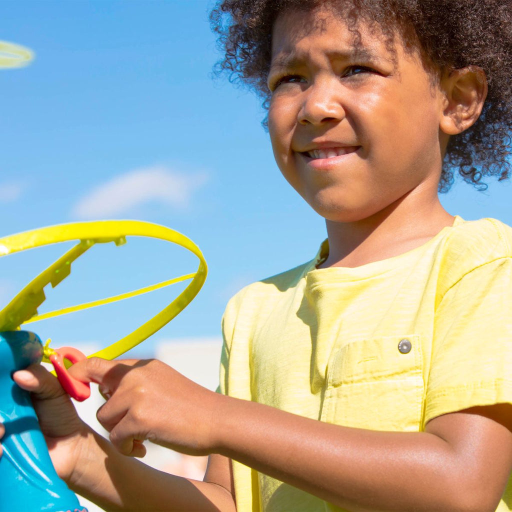 Flying disc with launcher