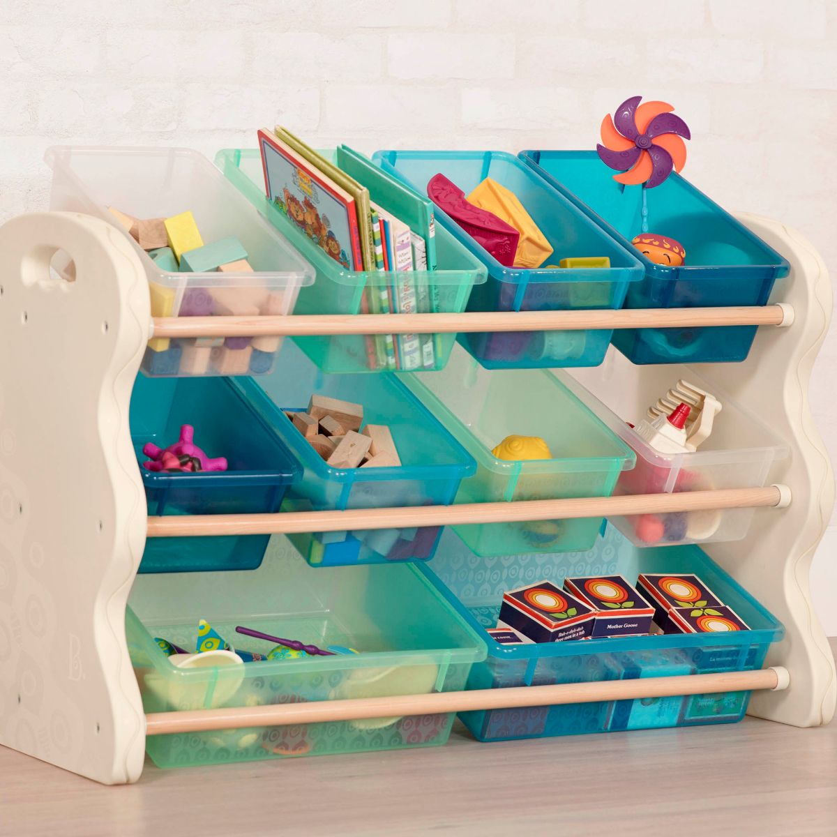 Storage bin organizer