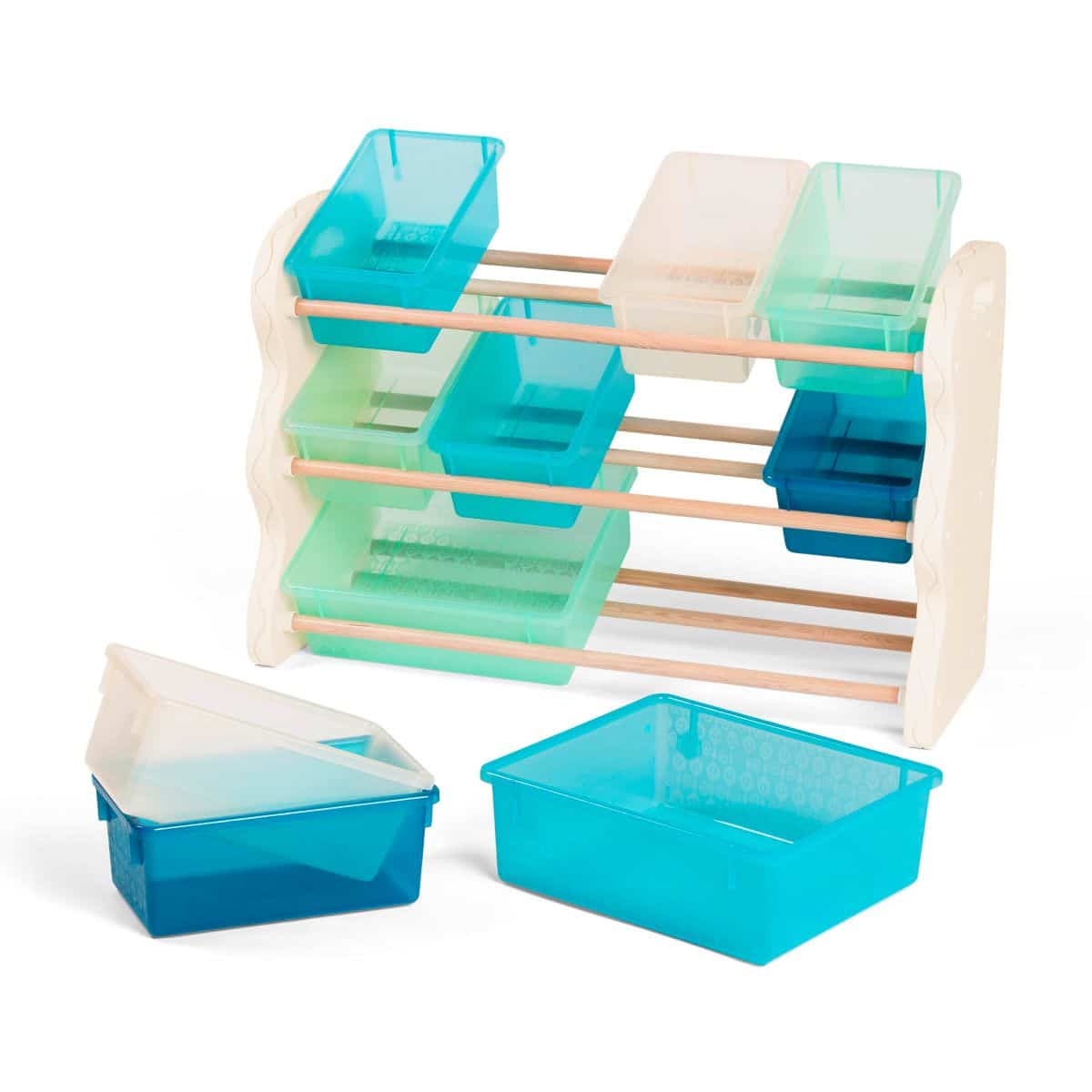 Storage bin organizer