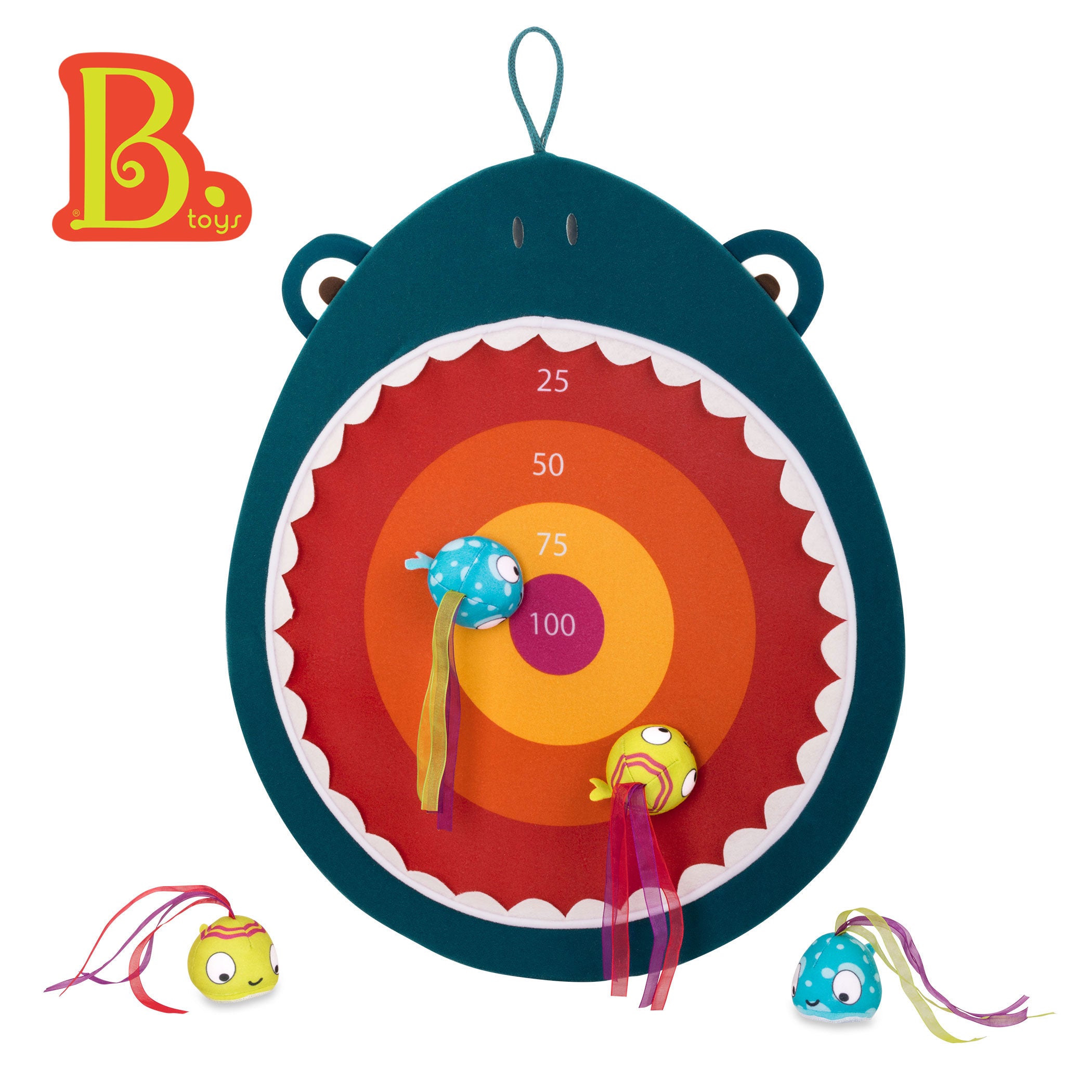 Ocean-themed Velcro dart board