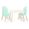 Ivory table and mint chair set