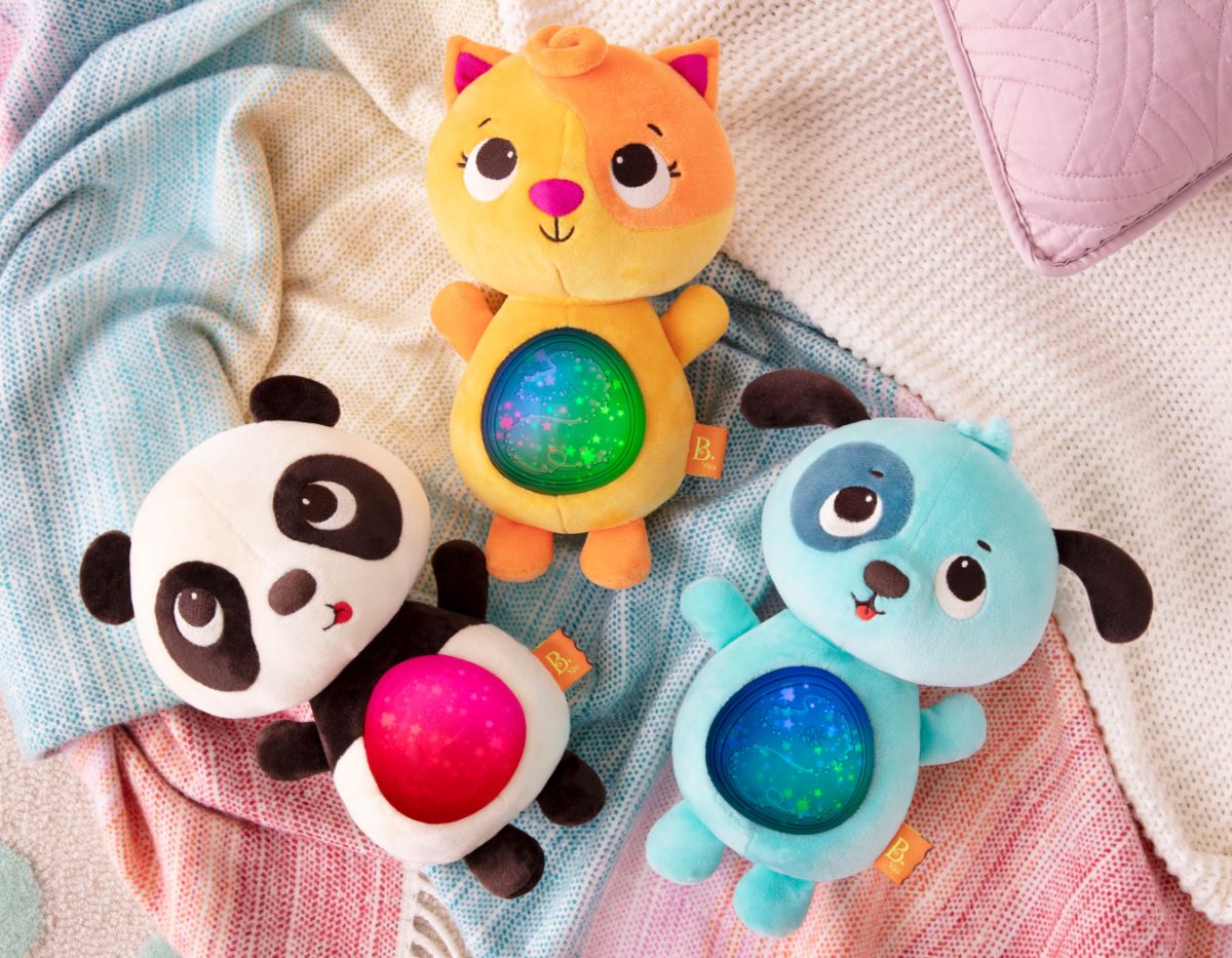 Light-up panda plushie