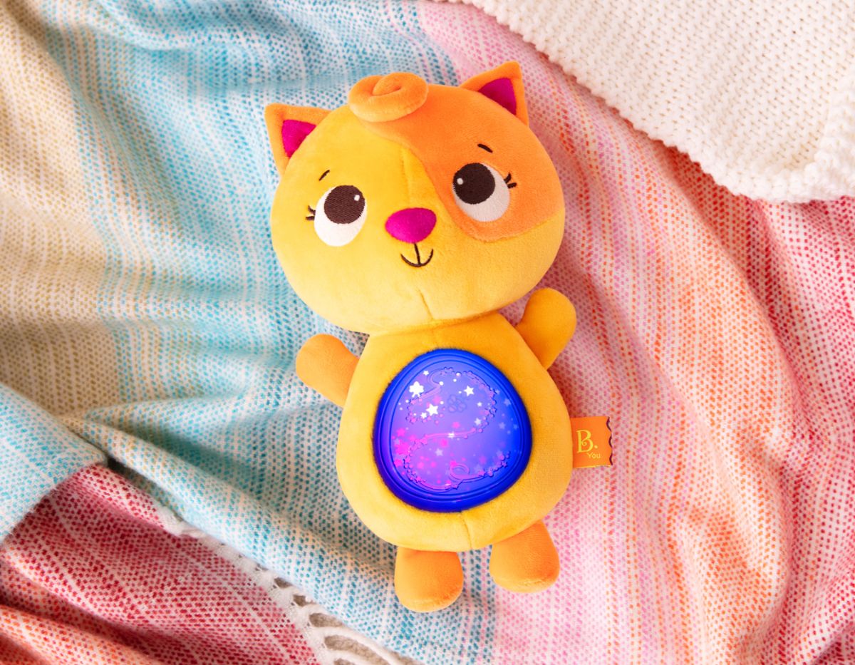 Light-up musical cat plushie