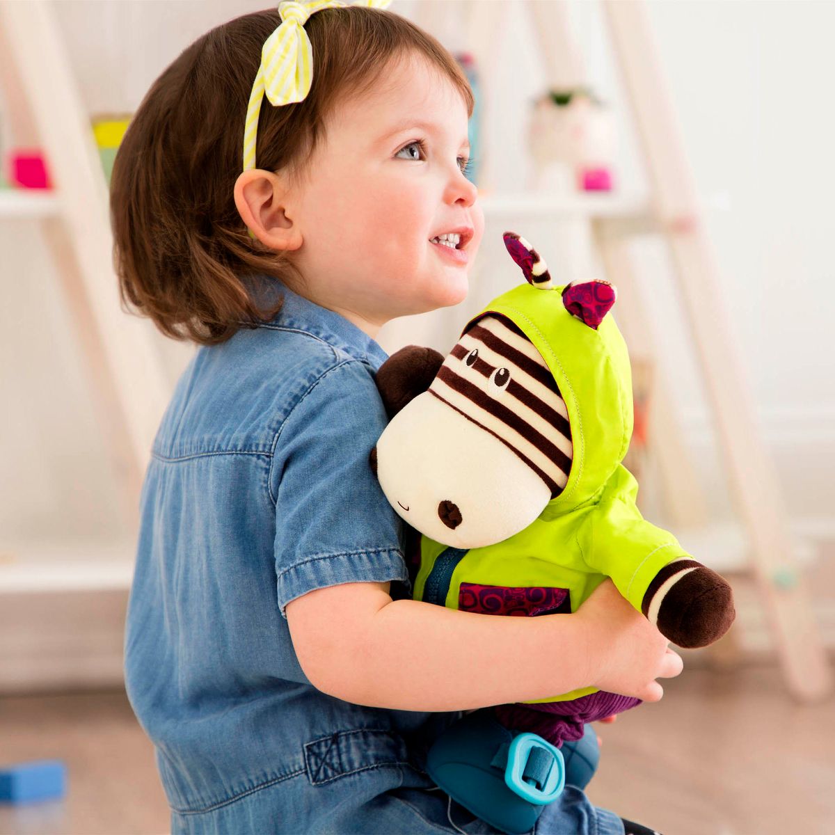 Giggly Zippies - Zebb | Interactive Plush Zebra | B. toys