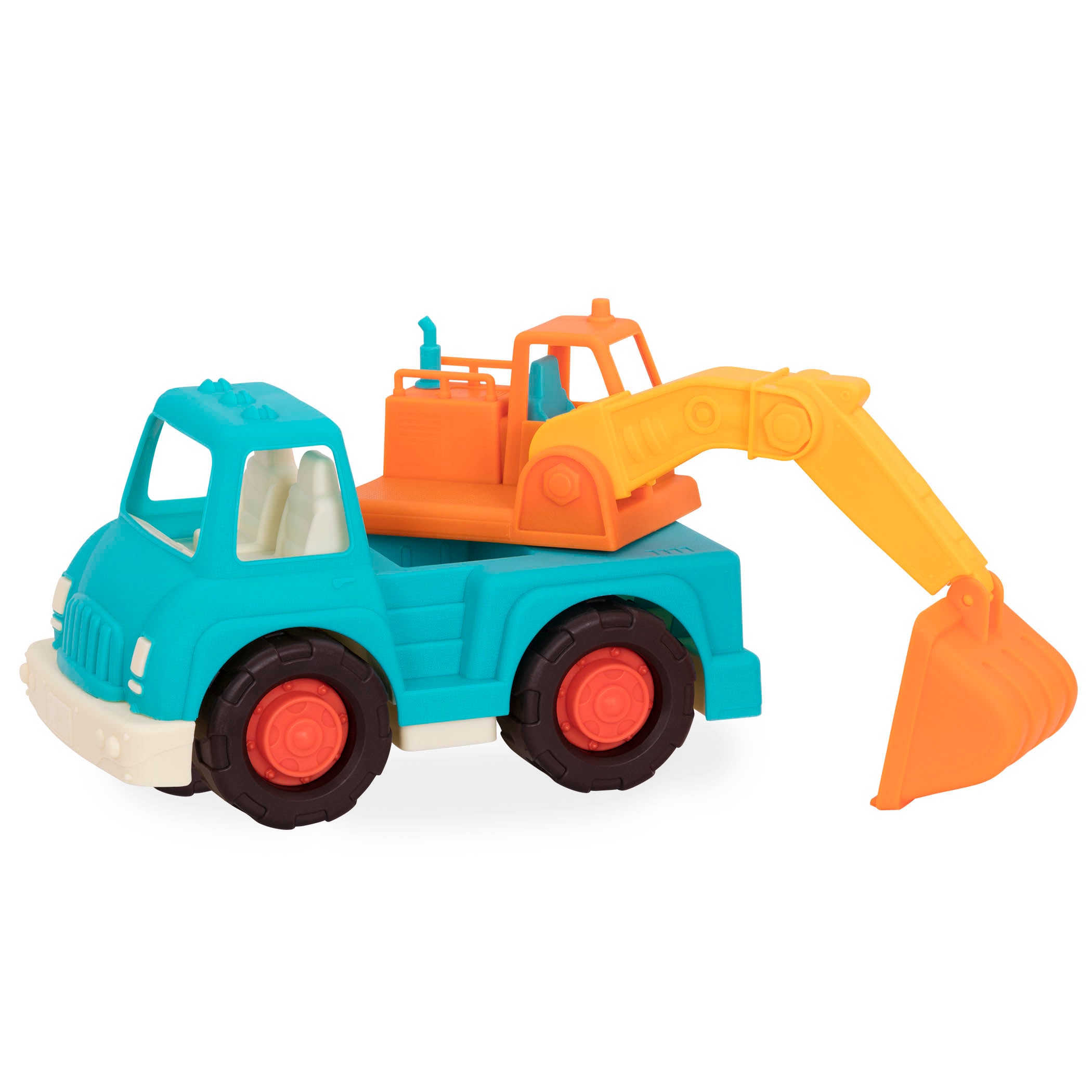 Toy excavator truck.