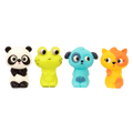 Animal finger puppets for baby bath