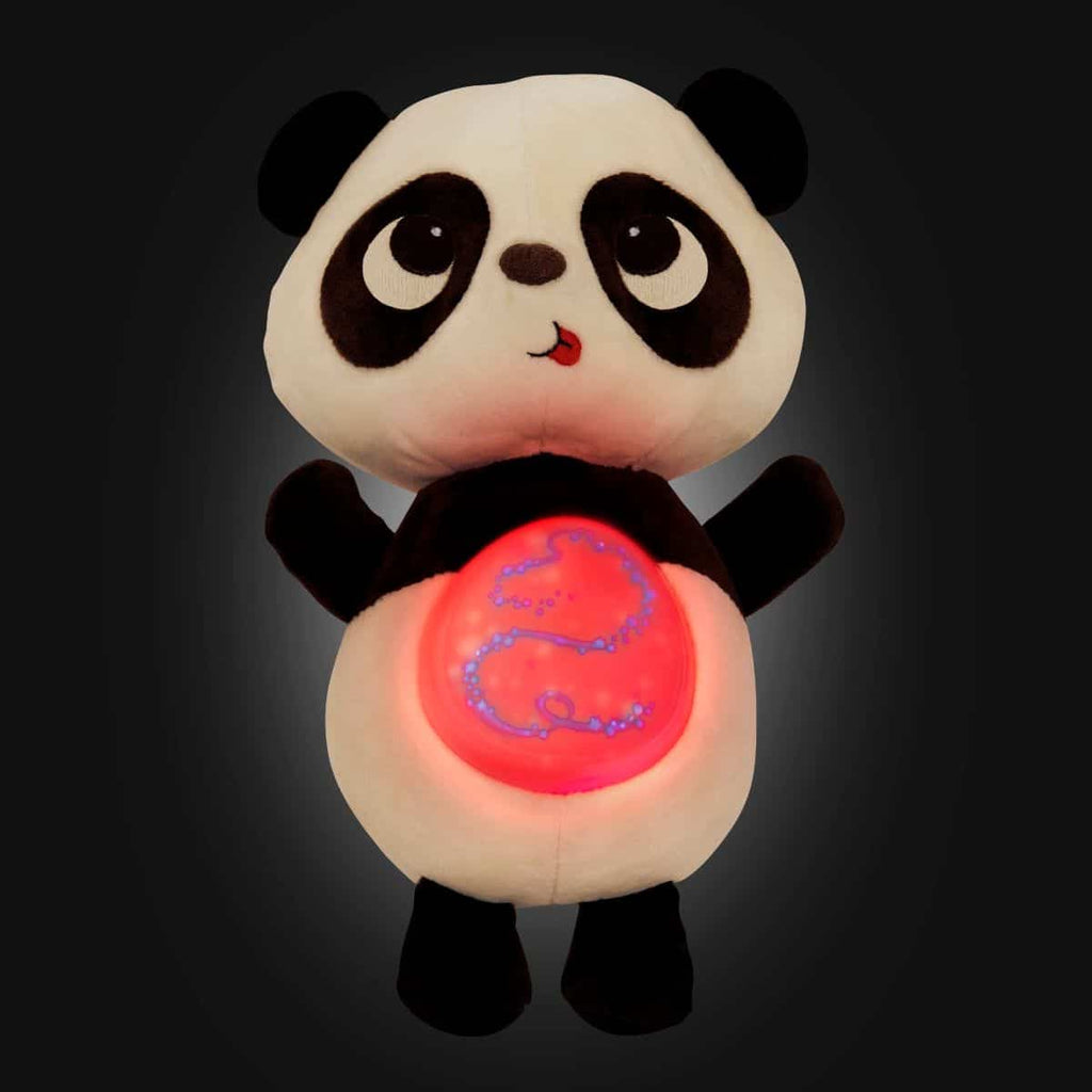 Light-up panda plushie