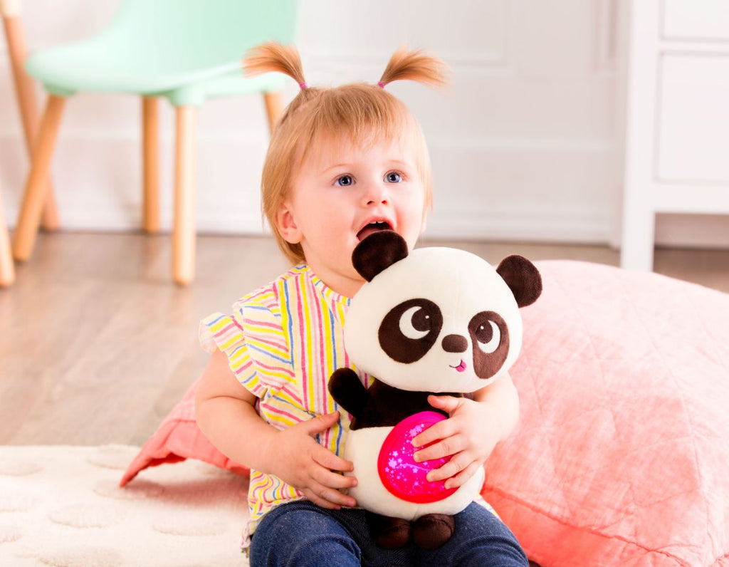 Light-up panda plushie