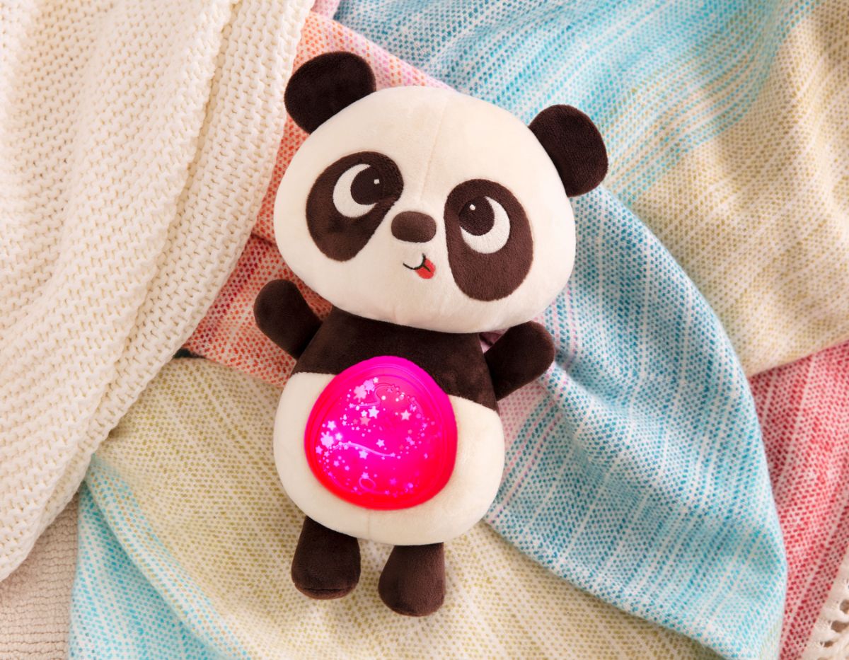 Light-up panda plushie