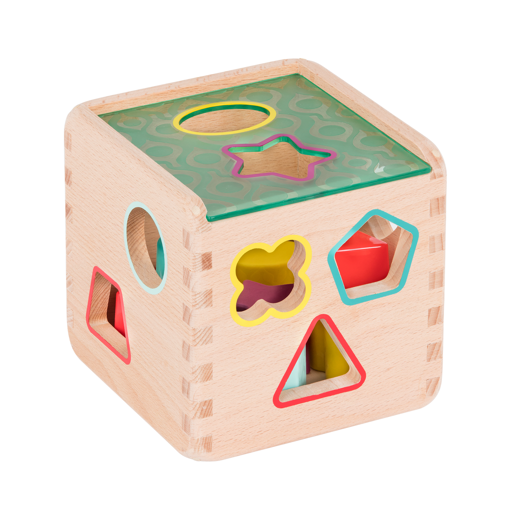 Wooden shape sorter.