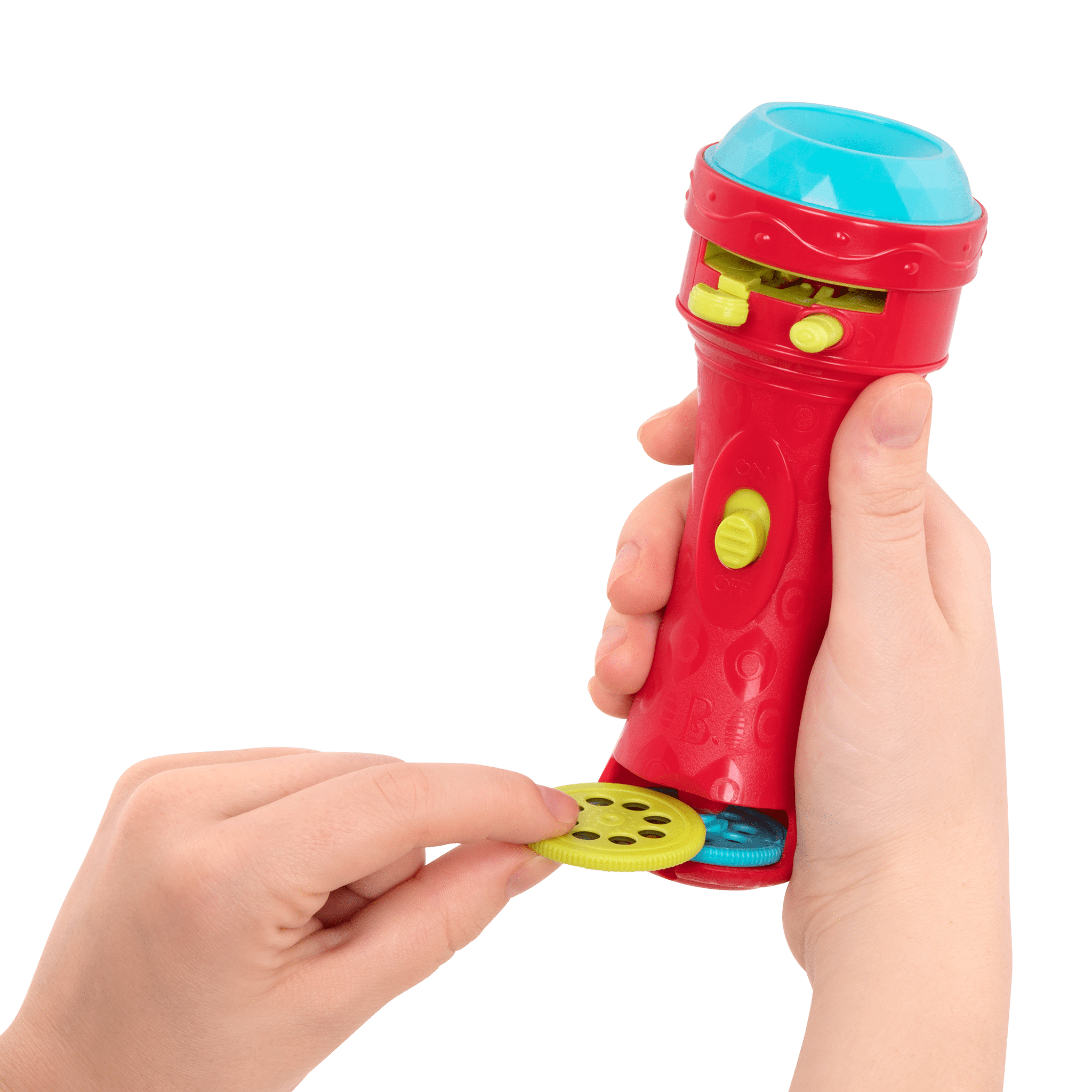 Light Me To The Moon - Red | Projector Flashlight | B. toys