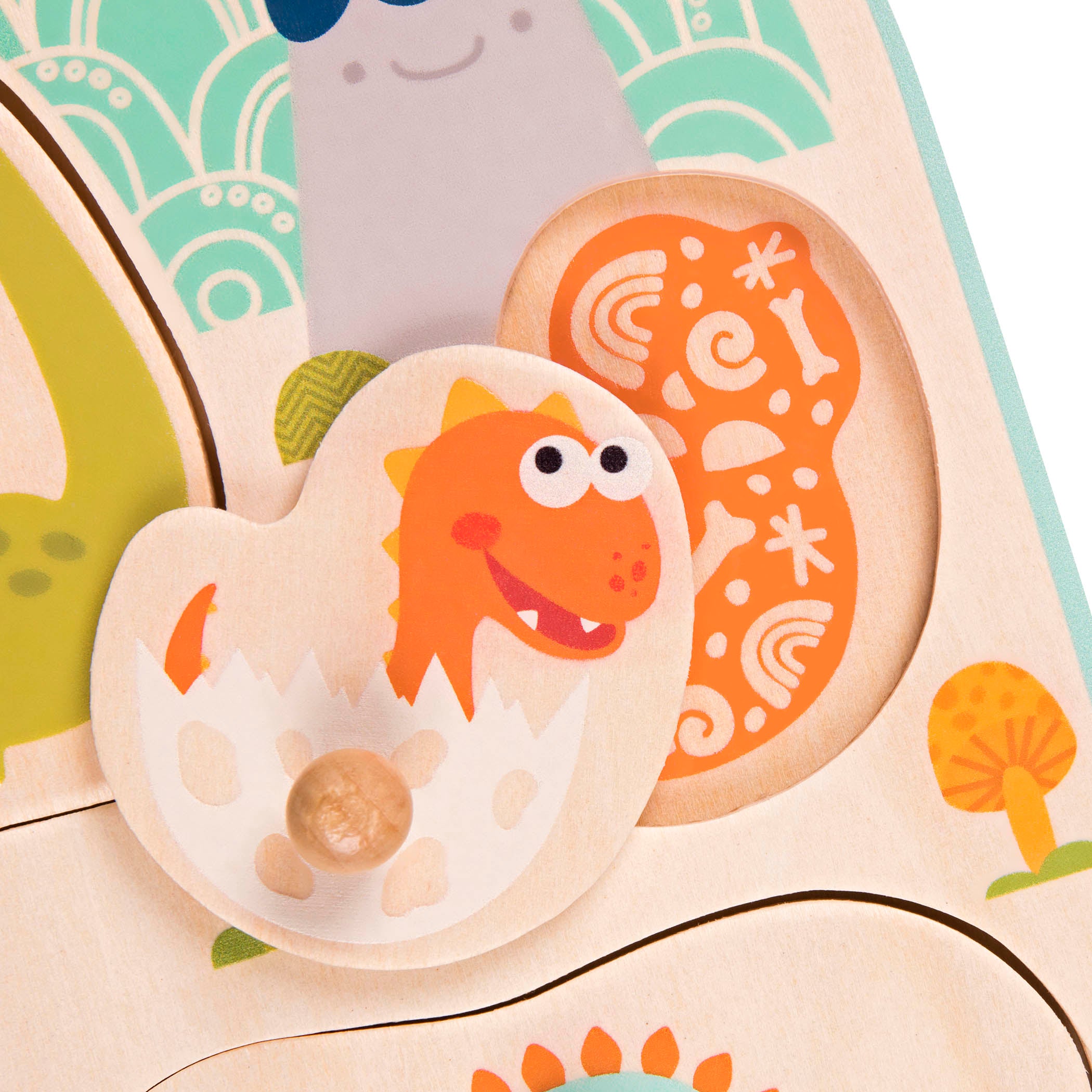 Dinosaur peg puzzle.