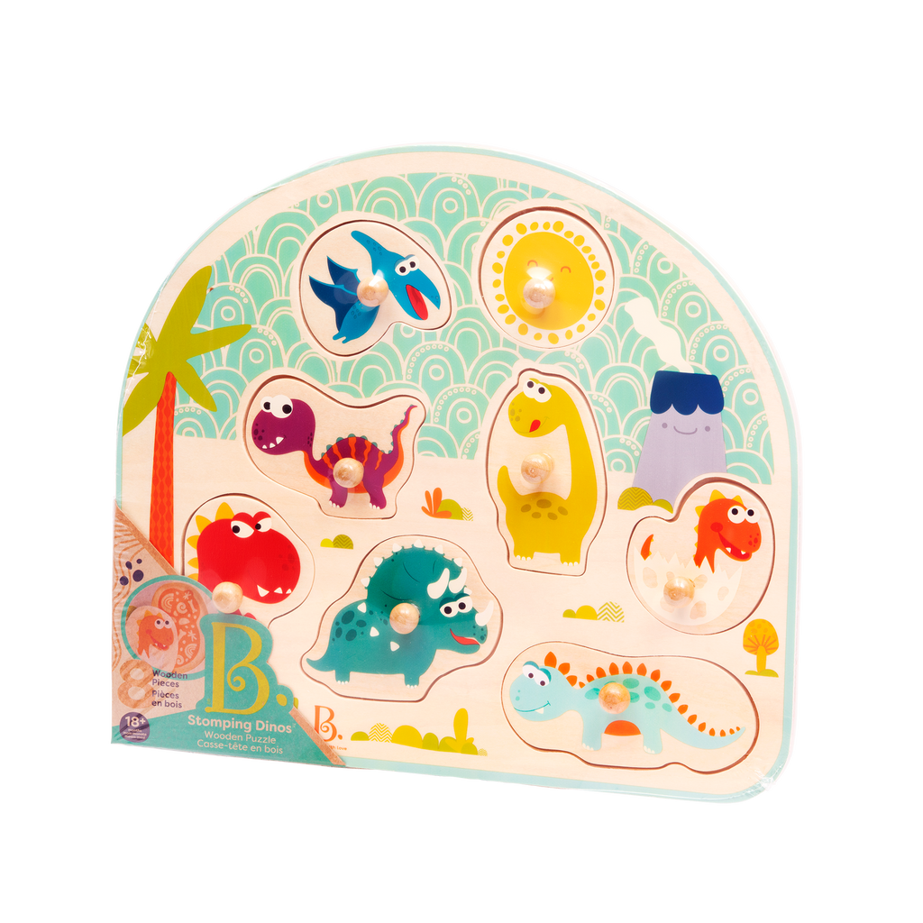 Dinosaur peg puzzle.