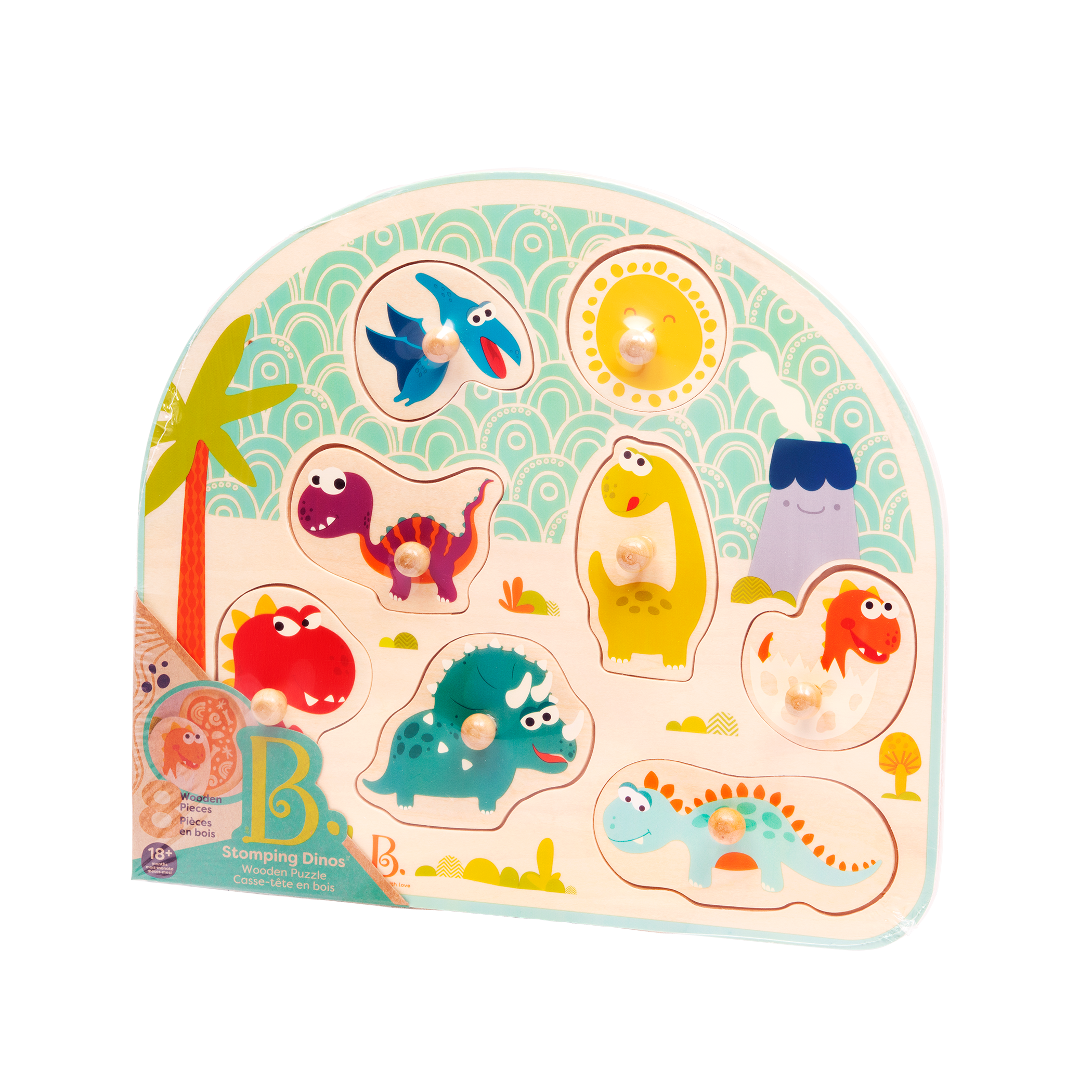 Dinosaur peg puzzle.